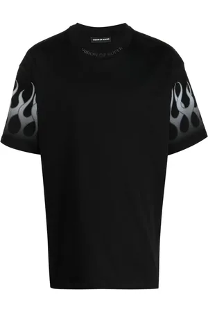Vision Of Super Flame-print cotton T-shirt