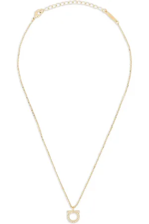 Salvatore Ferragamo Gancini crystals necklace