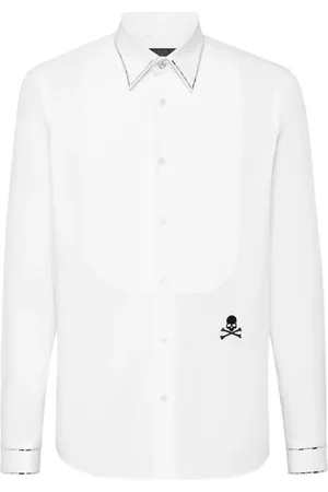 Philipp Plein Tie Cut Crystals shirt