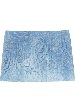 ERMANNO SCERVINO Floral-embossed miniskirt