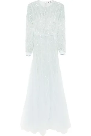 Elisabetta Franchi Sequin fringed maxi dress