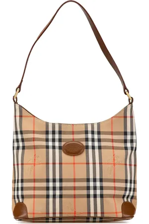 Burberry 20th Century Haymarket Check Coated Canvas shoulder bag