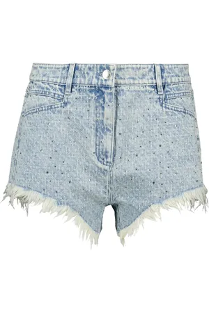 IRO Distressed denim shorts