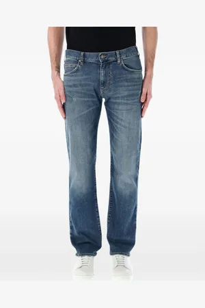 Emporio Armani Light-wash straight-leg jeans