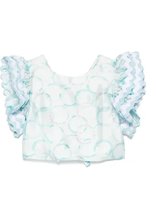 MISS GRANT Graphic-print blouse