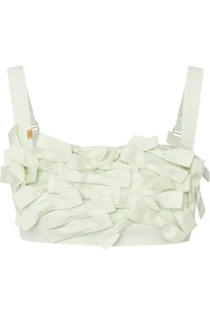 Elisabetta Franchi Bow-embellished crop top
