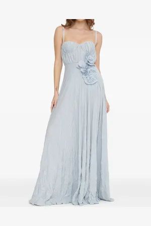 Elisabetta Franchi Floral-appliqu?? gown