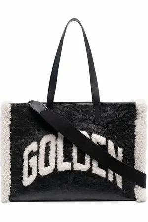 Golden Goose Logo-embellished leather tote bag