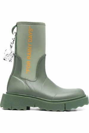 OFF-WHITE Zip-Tie rain boots