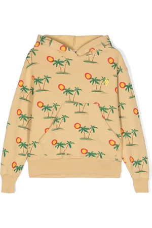 The Animals Observatory Beaver graphic-print cotton hoodie