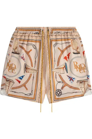 Rhude Nautica "Multi" silk shorts