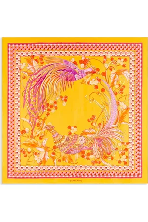 Salvatore Ferragamo Animal-print silk scarf