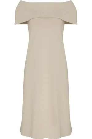 Gloria Coelho Off-shoulder midi dress