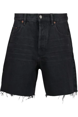 Saint Laurent Frayed detailing shorts