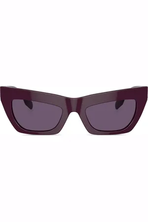 Burberry Logo-plaque cat-eye sunglasses