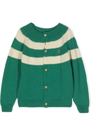 The Animals Observatory Toucan striped wool cardigan