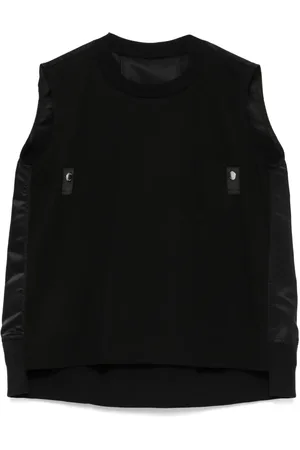 SACAI Contrasting-panel vest