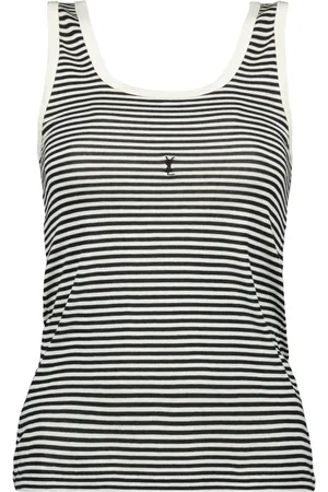Saint Laurent Cassandre striped tank top
