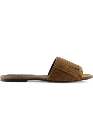 NOTABENE Féline fringed slide sandals