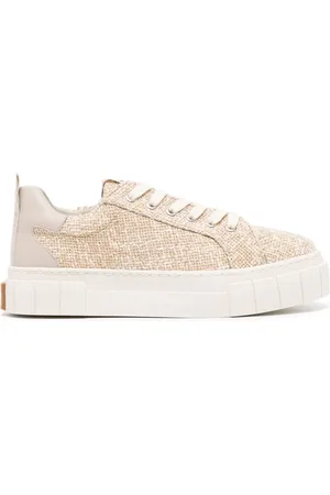 Good News Woven-leather sneakers