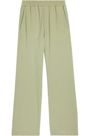 Ami Ami de Coeur-plaque cotton trousers