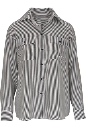 NILI LOTAN Striped silk shirt