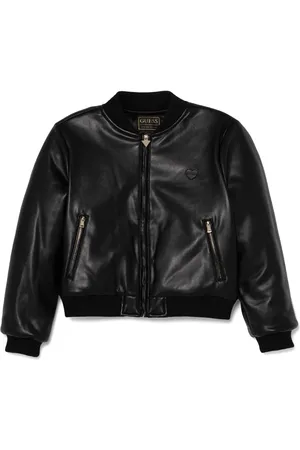 Guess Faux-leather bomber jacket