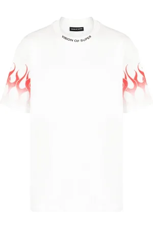 Vision Of Super Flame-print cotton T-shirt
