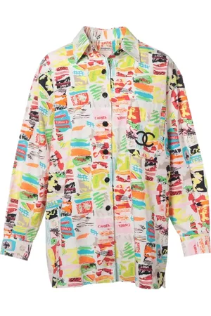 CHANEL Abstract-print shirt
