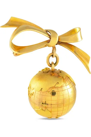 LB Exclusive 18K yellow Globe brooch