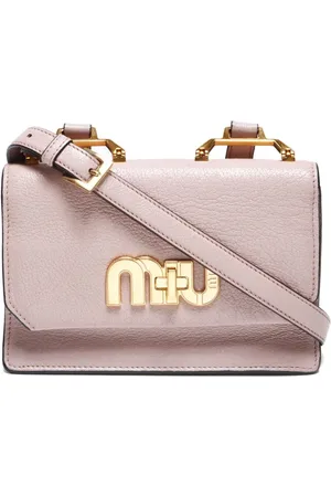 Miu Miu 2017 logo-plaque shoulder bag