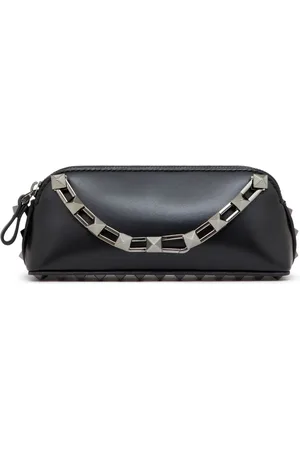 VALENTINO GARAVANI Mini Rockstud calfskin clutch