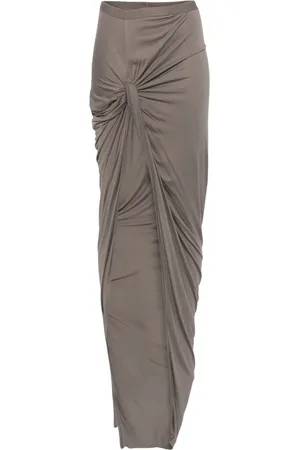 Rick Owens Draped midi skirt
