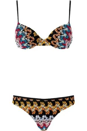 Missoni Zigzag-knit bikini set