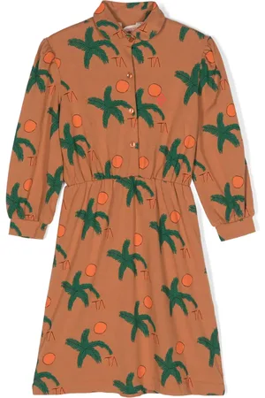 The Animals Observatory Pigeon graphic-print cotton dress