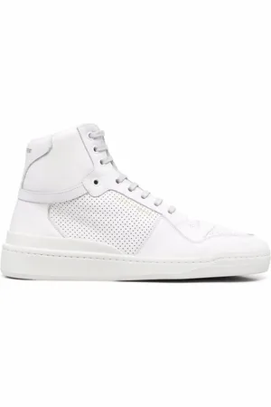 Saint Laurent Perforated-panel high-top sneakers