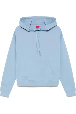 HUGO BOSS Stacked logo-embroidered hoodie