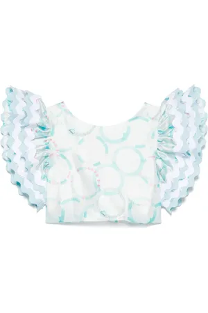MISS GRANT Graphic-print blouse