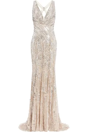 Jenny Packham Raquel sequin-embellished gown