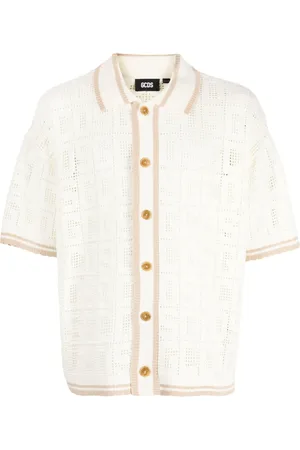 GCDS Crochet-knit shirt