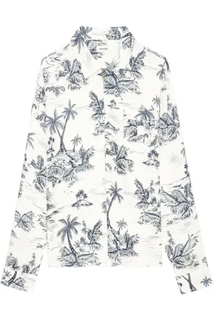 Zadig & Voltaire Suzy palm-print shirt