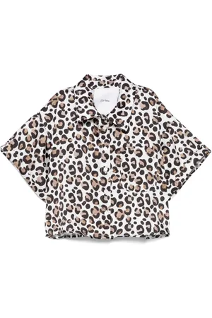MISS GRANT Animal-print shirt