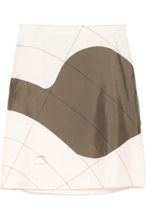 Salvatore Ferragamo Printed silk skirt