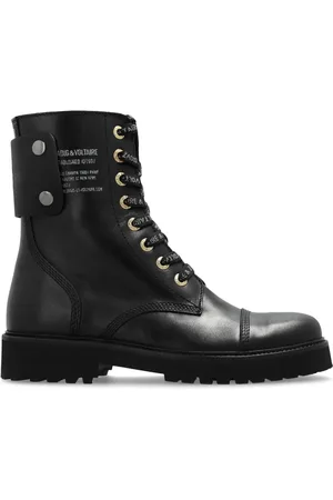 Zadig & Voltaire Lace-up leather combat boots