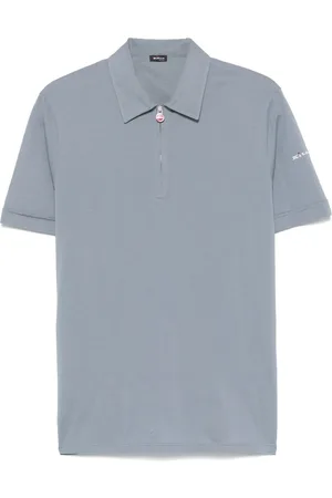 Kiton Logo-embroidered polo shirt