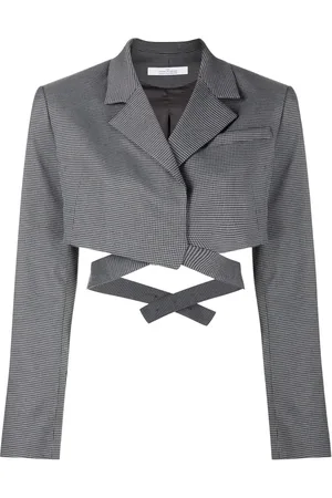 Rokh Cropped wraparound blazer