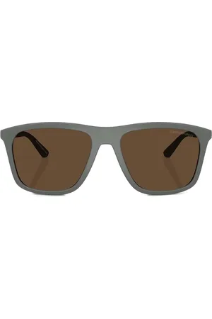 Emporio Armani Matte-frame square sunglasses