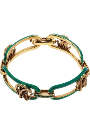 Roberto Cavalli Mirror Snake-plaque bracelet