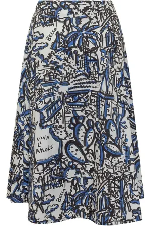 ALESSANDRO ENRIQUEZ Cotton midi skirt