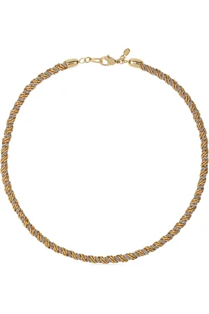 Monet 1980s two-tone rope-chain necklace